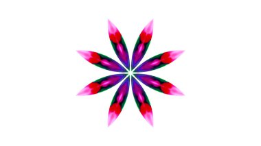 Soyut boya fırça mürekkep patlayabilir formanın düzgün kavramı simetrik desen süs dekoratif Kaleidoscope hareketi geometrik daire ve yıldız şekiller