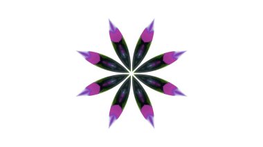 Soyut boya fırça mürekkep patlayabilir formanın düzgün kavramı simetrik desen süs dekoratif Kaleidoscope hareketi geometrik daire ve yıldız şekiller