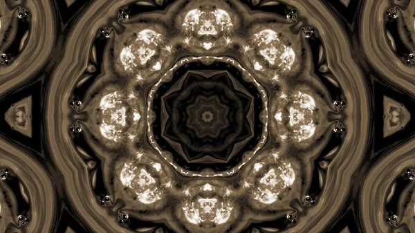 Soyut boya fırça mürekkep patlayabilir formanın düzgün kavramı simetrik desen süs dekoratif Kaleidoscope hareketi geometrik daire ve yıldız şekiller