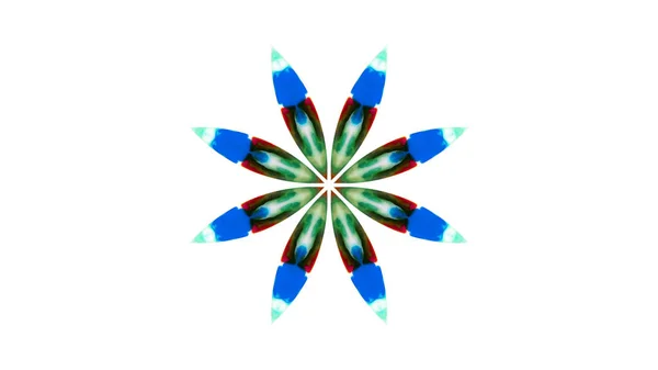 Abstrakta Paint Brush Bläck Explodera Spridning Smidigt Koncept Symmetriska Mönster — Stockfoto