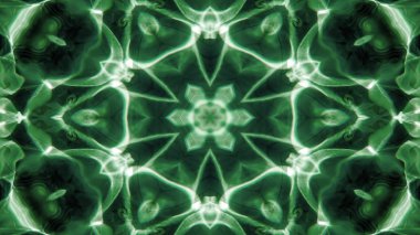 Soyut su kavramı simetrik desen süs dekoratif Kaleidoscope hareketi geometrik daire ve yıldız şekiller