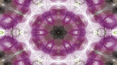 Soyut boya fırça mürekkep patlayabilir formanın düzgün kavramı simetrik desen süs dekoratif Kaleidoscope hareketi geometrik daire ve yıldız şekli