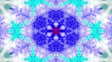 Soyut boya fırça mürekkep patlayabilir formanın düzgün kavramı simetrik desen süs dekoratif Kaleidoscope hareketi geometrik daire ve yıldız şekli