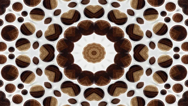 Abstract Wooden Background   Concept Symmetric Pattern Ornamental Decorative Kaleidoscope Movement Geometric Circle and Star Shape