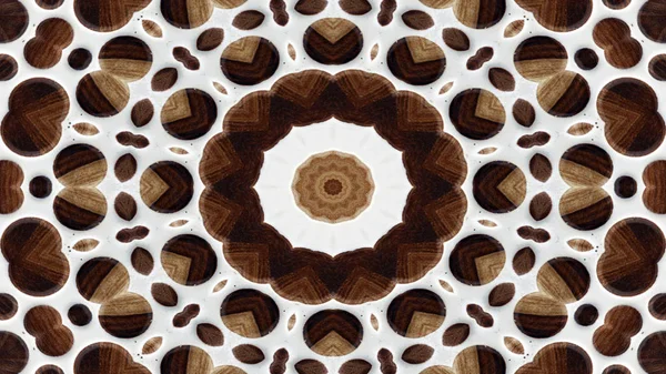 Abstract Wooden Background   Concept Symmetric Pattern Ornamental Decorative Kaleidoscope Movement Geometric Circle and Star Shape