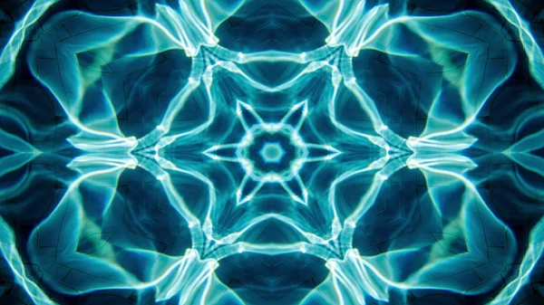 Abstract Water Concept Symmetric Pattern Ornamental Decorative Kaleidoscope Movement Geometric — Stock Photo, Image