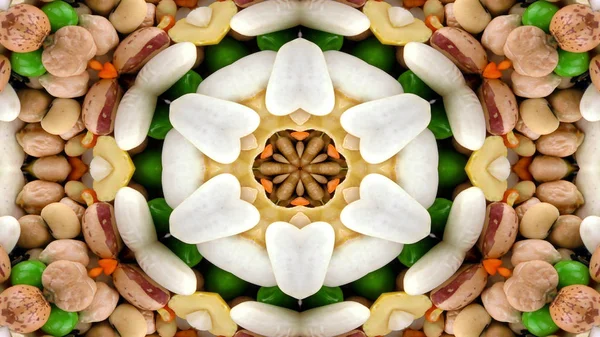 Kaleidoskop pflanzlicher Nahrung — Stockfoto