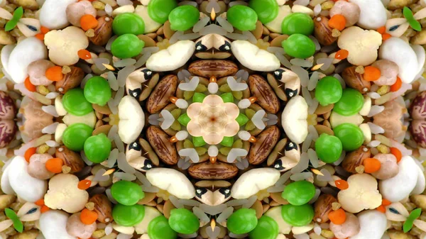 Alimente vegetale Kaleidoscop — Fotografie, imagine de stoc