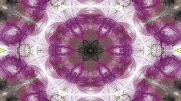 Soyut boya fırça mürekkep patlayabilir formanın düzgün kavramı simetrik desen süs dekoratif Kaleidoscope hareketi geometrik daire ve yıldız şekli