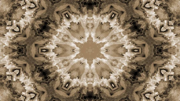 Tinta Escova Pintura Abstrata Explode Espalhe Conceito Suave Padrão Simétrico — Fotografia de Stock