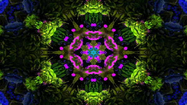Pintura Pincel Kaleidoscope — Fotografia de Stock