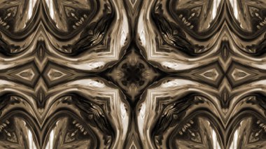 Soyut boya fırça mürekkep patlayabilir formanın düzgün kavramı simetrik desen süs dekoratif Kaleidoscope hareketi geometrik daire ve yıldız şekli