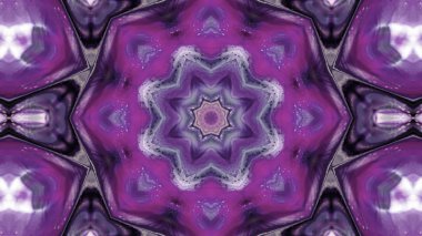 Soyut boya fırça mürekkep patlayabilir formanın düzgün kavramı simetrik desen süs dekoratif Kaleidoscope hareketi geometrik daire ve yıldız şekli