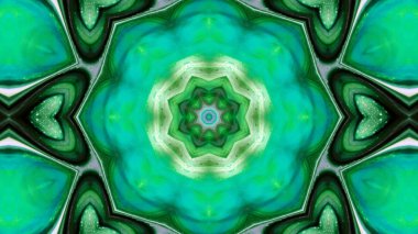 Soyut boya fırça mürekkep patlayabilir formanın düzgün kavramı simetrik desen süs dekoratif Kaleidoscope hareketi geometrik daire ve yıldız şekli