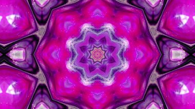 Soyut boya fırça mürekkep patlayabilir formanın düzgün kavramı simetrik desen süs dekoratif Kaleidoscope hareketi geometrik daire ve yıldız şekli