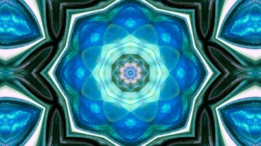 Soyut boya fırça mürekkep patlayabilir formanın düzgün kavramı simetrik desen süs dekoratif Kaleidoscope hareketi geometrik daire ve yıldız şekli