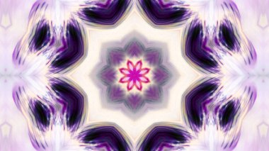 Soyut boya fırça mürekkep patlayabilir formanın düzgün kavramı simetrik desen süs dekoratif Kaleidoscope hareketi geometrik daire ve yıldız şekli