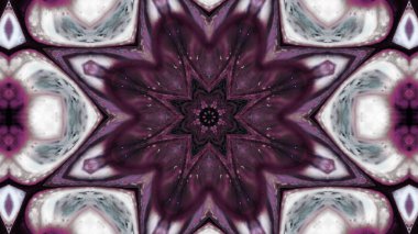 Soyut boya fırça mürekkep patlayabilir formanın düzgün kavramı simetrik desen süs dekoratif Kaleidoscope hareketi geometrik daire ve yıldız şekli