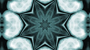 Soyut boya fırça mürekkep patlayabilir formanın düzgün kavramı simetrik desen süs dekoratif Kaleidoscope hareketi geometrik daire ve yıldız şekli