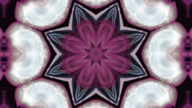 Soyut boya fırça mürekkep patlayabilir formanın düzgün kavramı simetrik desen süs dekoratif Kaleidoscope hareketi geometrik daire ve yıldız şekli