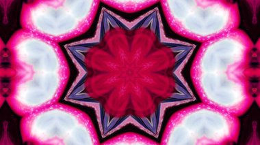 Soyut boya fırça mürekkep patlayabilir formanın düzgün kavramı simetrik desen süs dekoratif Kaleidoscope hareketi geometrik daire ve yıldız şekli