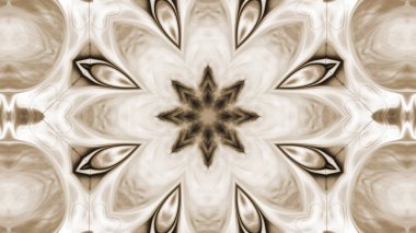 Soyut boya fırça mürekkep patlayabilir formanın düzgün kavramı simetrik desen süs dekoratif Kaleidoscope hareketi geometrik daire ve yıldız şekli