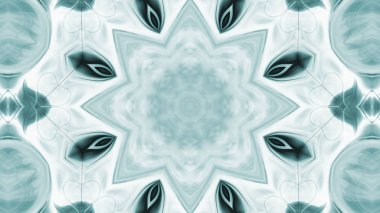 Soyut boya fırça mürekkep patlayabilir formanın düzgün kavramı simetrik desen süs dekoratif Kaleidoscope hareketi geometrik daire ve yıldız şekli