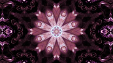 Soyut boya fırça mürekkep patlayabilir formanın düzgün kavramı simetrik desen süs dekoratif Kaleidoscope hareketi geometrik daire ve yıldız şekli