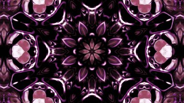 Soyut boya fırça mürekkep patlayabilir formanın düzgün kavramı simetrik desen süs dekoratif Kaleidoscope hareketi geometrik daire ve yıldız şekli