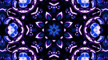 Soyut boya fırça mürekkep patlayabilir formanın düzgün kavramı simetrik desen süs dekoratif Kaleidoscope hareketi geometrik daire ve yıldız şekli