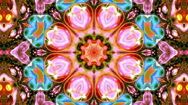 Spread Smooth Concept Symmetric Pattern Ornamental Decorative Kaleidoscope Movement Geometric — Stok Foto