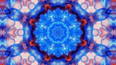 Soyut boya fırça mürekkep patlayabilir formanın düzgün kavramı simetrik desen süs dekoratif Kaleidoscope hareketi geometrik daire ve yıldız şekli