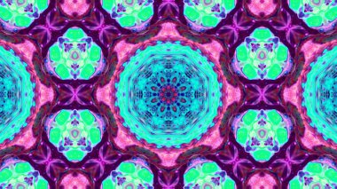 Soyut boya fırça mürekkep patlayabilir formanın düzgün kavramı simetrik desen süs dekoratif Kaleidoscope hareketi geometrik daire ve yıldız şekli