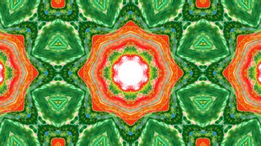 Soyut boya fırça mürekkep patlayabilir formanın düzgün kavramı simetrik desen süs dekoratif Kaleidoscope hareketi geometrik daire ve yıldız şekli