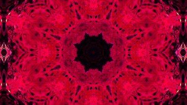 Soyut boya fırça mürekkep patlayabilir formanın düzgün kavramı simetrik desen süs dekoratif Kaleidoscope hareketi geometrik daire ve yıldız şekli