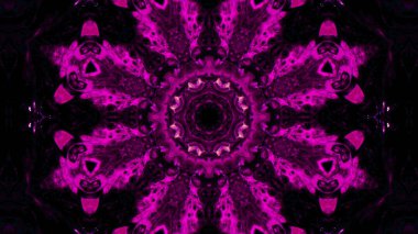 Soyut boya fırça mürekkep patlayabilir formanın düzgün kavramı simetrik desen süs dekoratif Kaleidoscope hareketi geometrik daire ve yıldız şekli