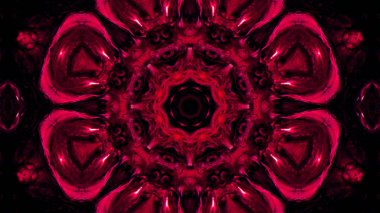 Soyut boya fırça mürekkep patlayabilir formanın düzgün kavramı simetrik desen süs dekoratif Kaleidoscope hareketi geometrik daire ve yıldız şekli