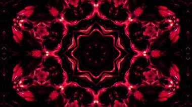 Soyut boya fırça mürekkep patlayabilir formanın düzgün kavramı simetrik desen süs dekoratif Kaleidoscope hareketi geometrik daire ve yıldız şekli