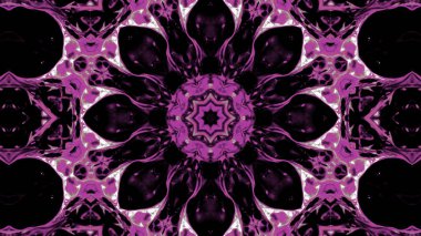 Soyut boya fırça mürekkep patlayabilir formanın düzgün kavramı simetrik desen süs dekoratif Kaleidoscope hareketi geometrik daire ve yıldız şekli