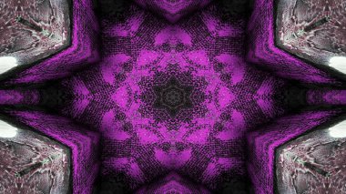 Soyut boya fırça mürekkep patlayabilir formanın düzgün kavramı simetrik desen süs dekoratif Kaleidoscope hareketi geometrik daire ve yıldız şekli