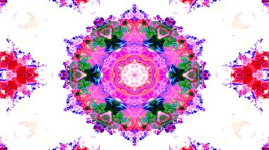 Boya mürekkep fırça Kaleidoscope