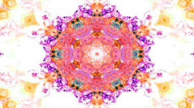 Boya mürekkep fırça Kaleidoscope