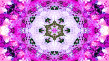 Boya mürekkep fırça Kaleidoscope