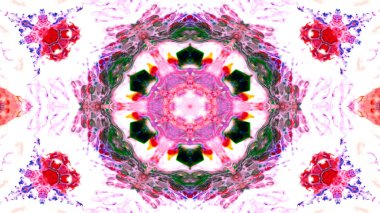 Boya mürekkep fırça Kaleidoscope