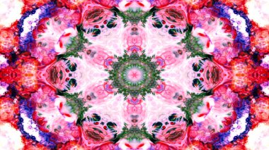 Boya mürekkep fırça Kaleidoscope