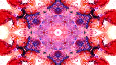 Boya mürekkep fırça Kaleidoscope