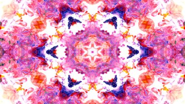 Boya mürekkep fırça Kaleidoscope