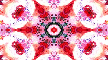 Boya mürekkep fırça Kaleidoscope