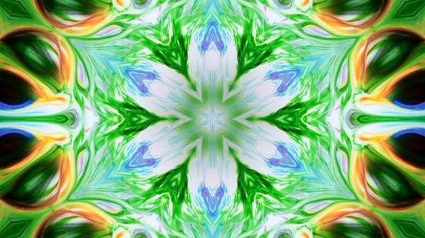 Soyut boya fırça mürekkep patlayabilir formanın düzgün kavramı simetrik desen süs dekoratif Kaleidoscope hareketi geometrik daire ve yıldız şekli