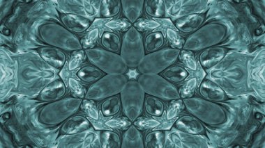 Soyut boya fırça mürekkep patlayabilir formanın düzgün kavramı simetrik desen süs dekoratif Kaleidoscope hareketi geometrik daire ve yıldız şekli